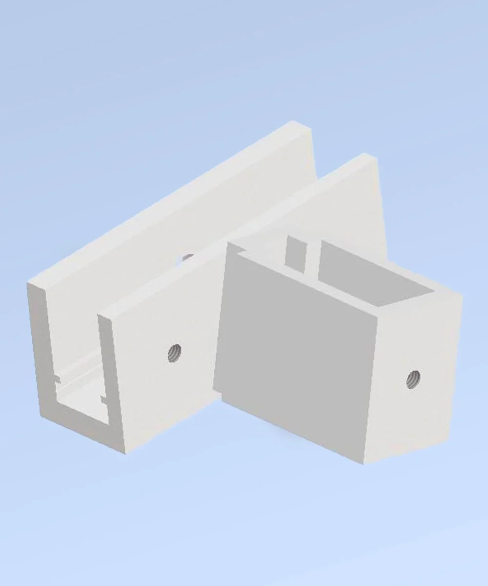 soporte de vidrio regulable para barandillas