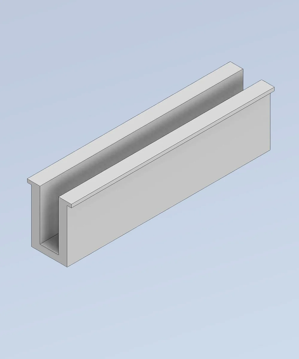 U-nylon-para-vidrio-8-mm barandillas